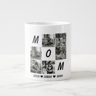 Benutzerdefinierter Mamma-Fotomug: Personalisierte Jumbo-Tasse