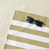 Benutzerdefinierter Marinekapitän mit Personalisie Strandtuch (Beispiel)