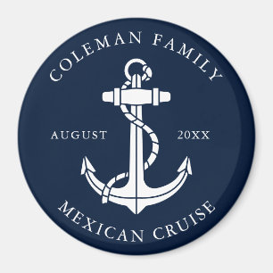 Benutzerdefinierter maritimer Familienkreuzfahrtbo Magnet