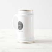 Benutzerdefinierter Marketing Stein mit Logo Bierglas (Vorderseite Links)