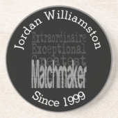 Benutzerdefinierter Matchmaker Extraordinaire Getränkeuntersetzer (Vorne)