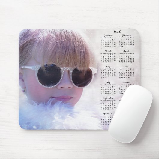 Benutzerdefinierter Mauszeiger Kalender 2016 mit F Mousepad (Mit Mouse)