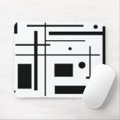 Benutzerdefinierter Mauszeiger mit schwarzen geome Mousepad (Mit Mouse)