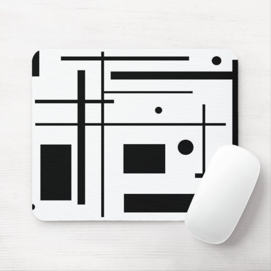 Benutzerdefinierter Mauszeiger mit schwarzen geome Mousepad (Mit Mouse)