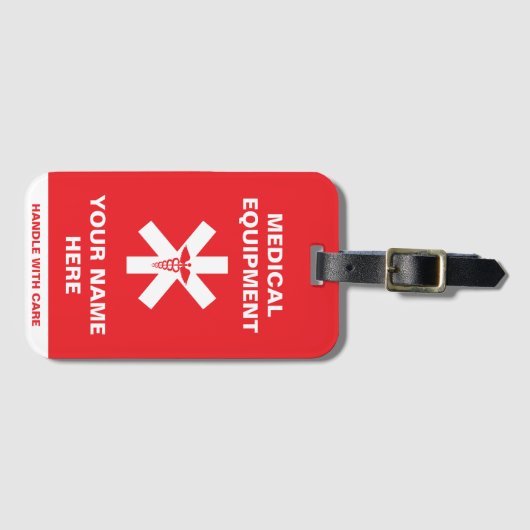 Benutzerdefinierter medizinischer Umgang mit Vorsi Gepäckanhänger (Vorderseite (Horizontal))