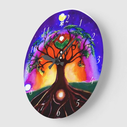 Benutzerdefinierter mehrfarbiger, einzigartiger be große wanduhr (Winkel)