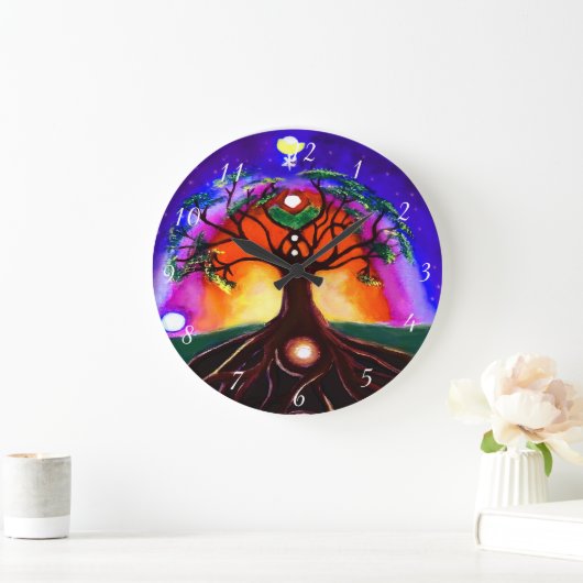 Benutzerdefinierter mehrfarbiger, einzigartiger be große wanduhr (Zuhause)