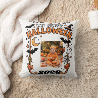 Benutzerdefinierter Mein erster Halloween 2026 Bab Kissen