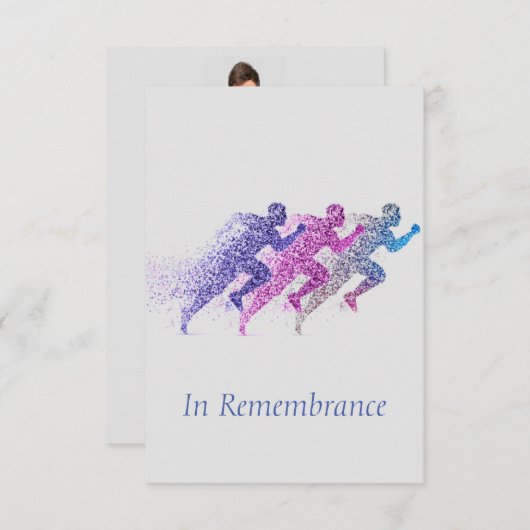 Benutzerdefinierter Memorydienst, der den Mann aus Einladung (Vorne/Hinten)