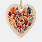 Benutzerdefinierter Message-Erntedank Hosting-Gesc Keramik Ornament (Rechts)