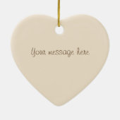 Benutzerdefinierter Message-Erntedank Hosting-Gesc Keramik Ornament (Hinten)