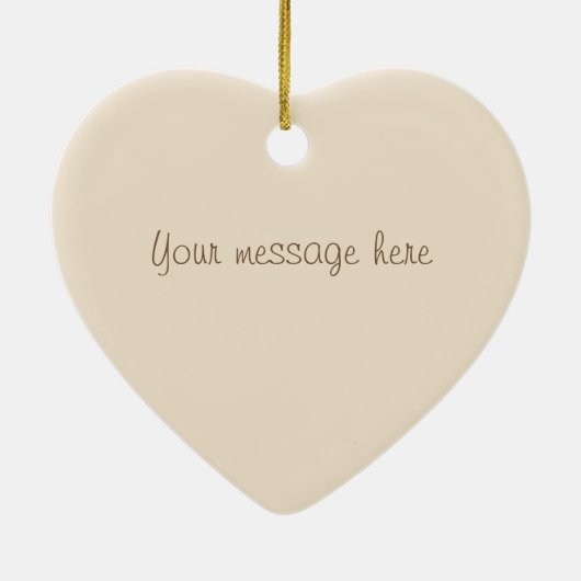 Benutzerdefinierter Message-Erntedank Hosting-Gesc Keramik Ornament (Hinten)