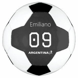 Benutzerdefinierter minimalistischer argentinische fußball