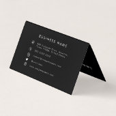 Benutzerdefinierter Minimalistischer Beruflicher O Visitenkarten (Rückseite)