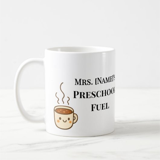 Benutzerdefinierter minimalistischer Kaffee-Becher Kaffeetasse (Links)