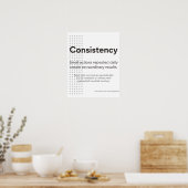 Benutzerdefinierter Minimalistischer Konsistenz-Mo Poster (Küche)