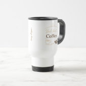 Benutzerdefinierter minimalistischer Name Reisebecher (VorderseiteRechts)