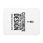 Benutzerdefinierter minimalistischer personalisier magnet (Horizontal)