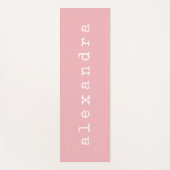 Benutzerdefinierter Minimalistischer Schreibmaschi Yogamatte (Vorderseite)