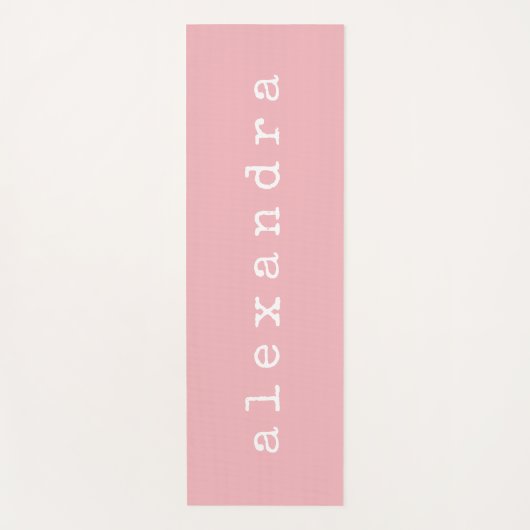 Benutzerdefinierter Minimalistischer Schreibmaschi Yogamatte (Vorderseite)