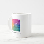 Benutzerdefinierter minimalistischer Upload Deines Kaffeetasse (Vorderseite Links)