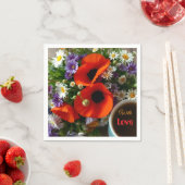 Benutzerdefinierter "Mit Liebe" Kaffee und Klatsch Serviette (Beispiel)