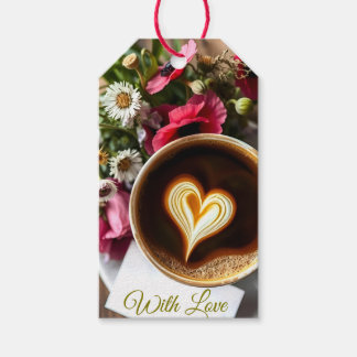 Benutzerdefinierter "Mit Liebe" Kaffeebecher & Kla Geschenkanhänger