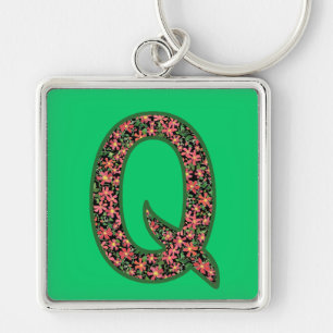 Benutzerdefinierter Mit Monogramm Q-Schlüsselanhän Schlüsselanhänger