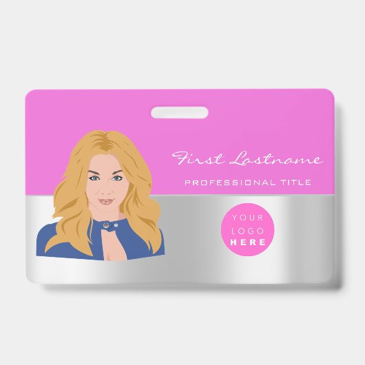 Benutzerdefinierter Mitarbeiter-Barcode-Logo-Name- Ausweis (Vorderseite)