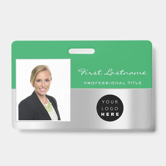 Benutzerdefinierter Mitarbeiter-Barcode-Logo-Name- Ausweis (Vorderseite)