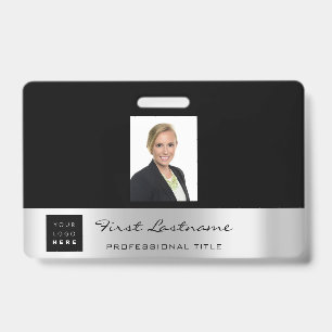 Benutzerdefinierter Mitarbeiter-Barcode-Logo-Name  Ausweis