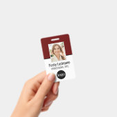 Benutzerdefinierter Mitarbeiter - Foto, Bar, Logo, Ausweis (Handheld)