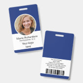 Benutzerdefinierter Mitarbeiter, Foto, Bar, Logo,  Ausweis (Vorder- & Rückseite)