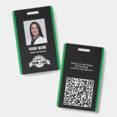 Benutzerdefinierter Mitarbeiter - Foto, Bar, Logo, Ausweis (Vorder- & Rückseite)