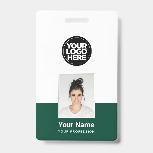 Benutzerdefinierter Mitarbeiter - Foto, BarCode, g Ausweis (Vorderseite)