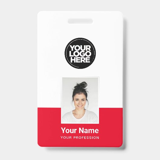 Benutzerdefinierter Mitarbeiter - Foto, BarCode, g Ausweis (Vorderseite)