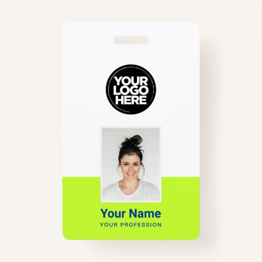 Benutzerdefinierter Mitarbeiter - Foto, BarCode, g Ausweis (Vorderseite)