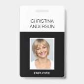 Benutzerdefinierter Mitarbeiter - Foto Corporate W Ausweis (Vorderseite)