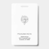 Benutzerdefinierter Mitarbeiter-Foto-ID-Name Ausweis (Rückseite)