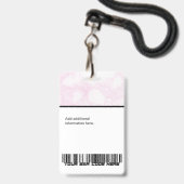 Benutzerdefinierter Mitarbeiter - Foto, Logo, Bar Ausweis (Rückseite mit Lanyard)