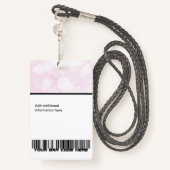 Benutzerdefinierter Mitarbeiter - Foto, Logo, Bar  Ausweis (Rückseite mit Schlüsselband)