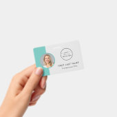 Benutzerdefinierter Mitarbeiter - Foto, Logo, Name Ausweis (Handheld)