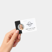 Benutzerdefinierter Mitarbeiter - Foto, Logo, Name Ausweis (Handheld)