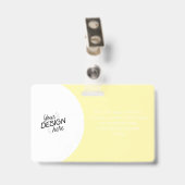 Benutzerdefinierter Mitarbeiter, Foto, Name, Titel Ausweis (Rückseite mit Clip)