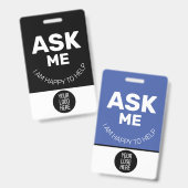 Benutzerdefinierter Mitarbeiter - Foto-Pass - Name Ausweis (Vorder- & Rückseite)