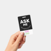 Benutzerdefinierter Mitarbeiter - Foto-Pass- Name- Ausweis (Handheld)