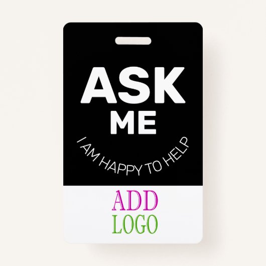 Benutzerdefinierter Mitarbeiter - Foto-Pass- Name- Ausweis (Vorderseite)