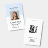 Benutzerdefinierter Mitarbeiter-Foto-QR-Code-ID-Na Ausweis (Vorder- & Rückseite)