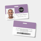 Benutzerdefinierter Mitarbeiter - Logo, Foto, Stri Ausweis (Vorder- & Rückseite)