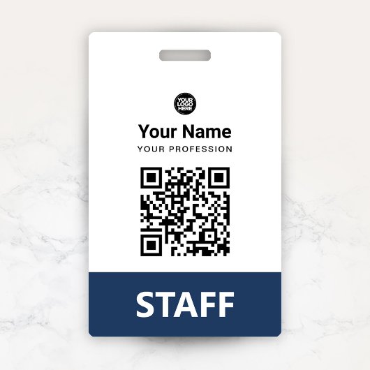 Benutzerdefinierter Mitarbeiter-QR-Code, Barcode, Ausweis